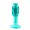Rubber toothbrush toy for dogs